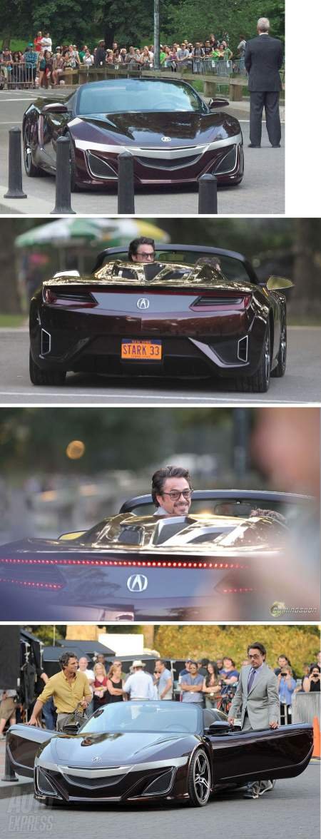 El coche Acura NSX de Tony Stark El coche Acura NSX de Tony Stark