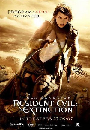 Cartel de Resident Evil: Extincion