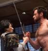 Hugh Jackman y Hiro Sanada. Lucha de cuchillas en Lobezno 2 Hugh Jackman y Hiro Sanada. Lucha de cuchillas en Lobezno 2